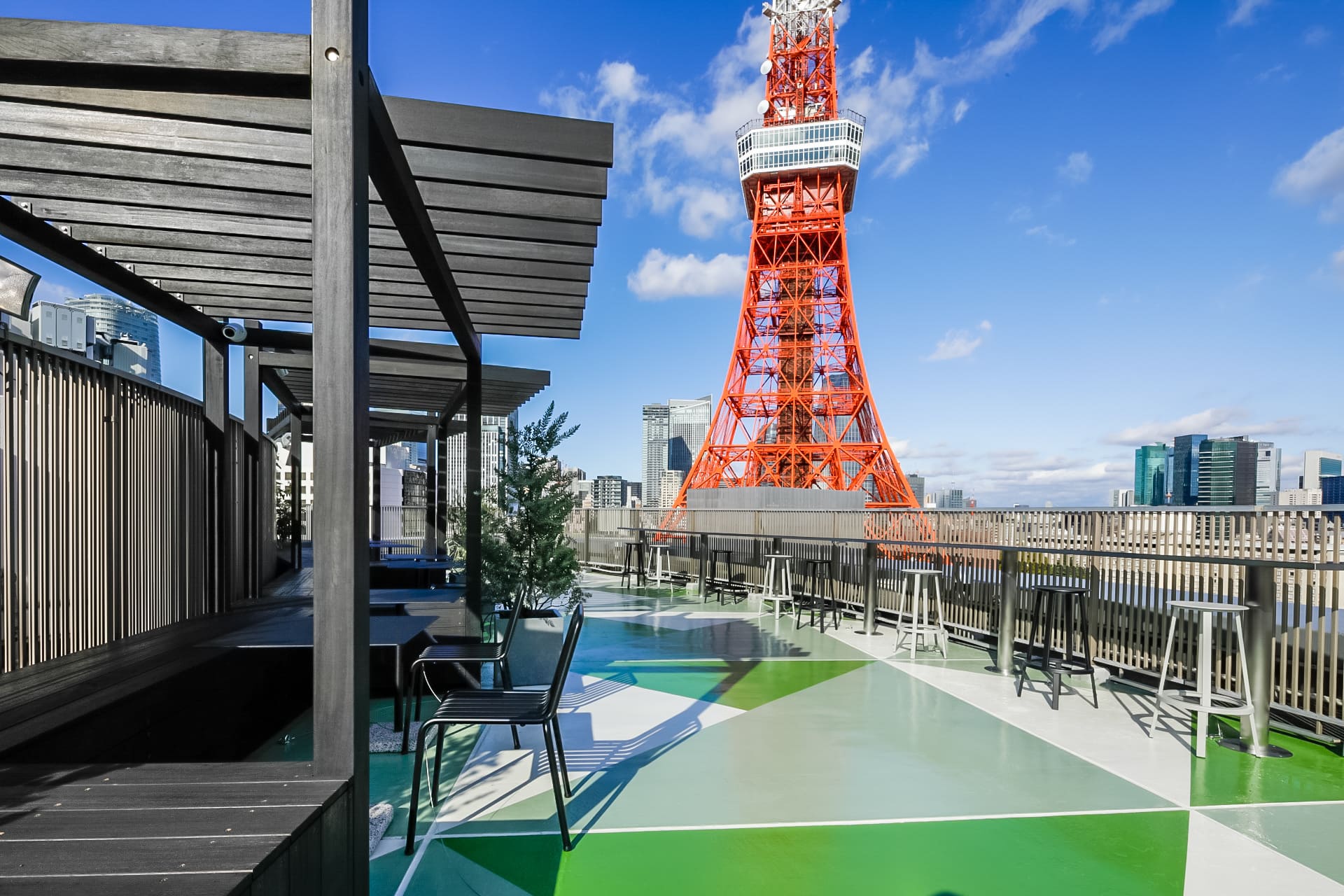  ▲東京タワーに隣接し、BBQや貸切イベントも可能なGROWTH BY IOQ