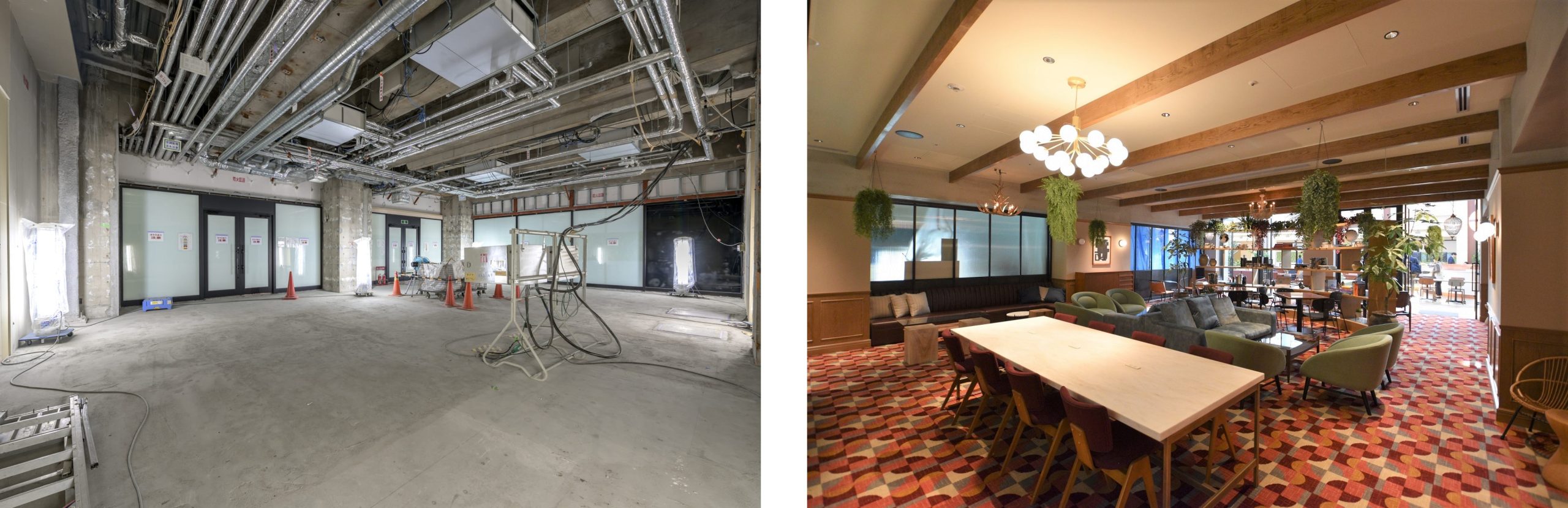 ▲PREMIUM LOUNGE　Before/After