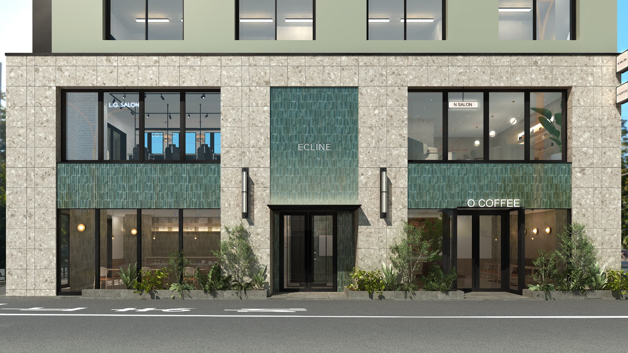 ▲1Fショップ区画 外観イメージ