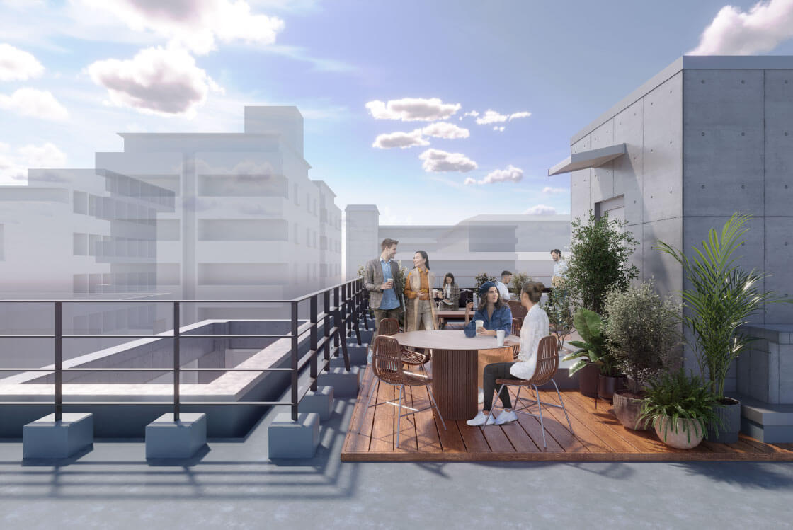 ▲3F 専用ルーフトップイメージ