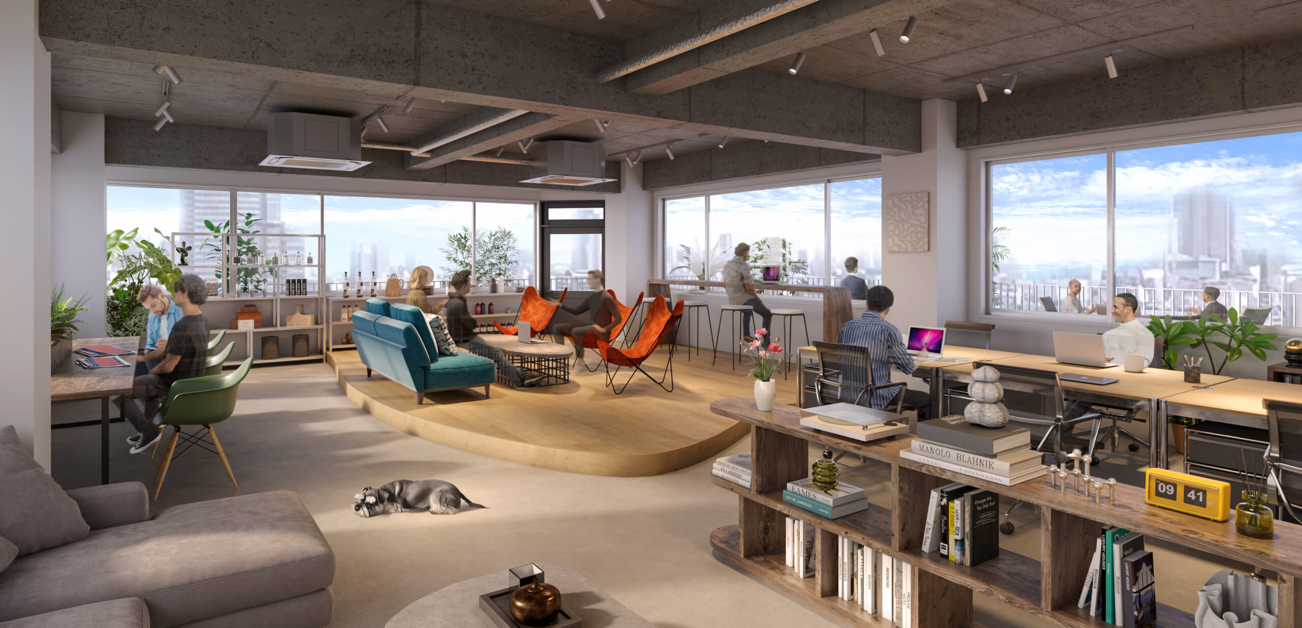 ▲4F 専用テラス付きプレミアムオフィスイメージ